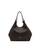 borsa pelle dua marrone scuro - gianni chiarini - shopper