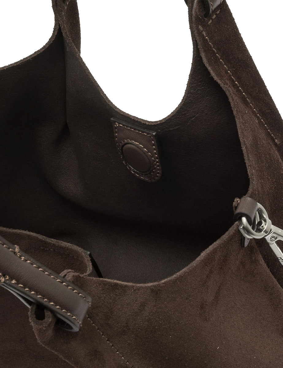 borsa pelle dua marrone scuro - gianni chiarini - shopper