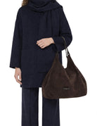 borsa pelle dua marrone scuro - gianni chiarini - shopper