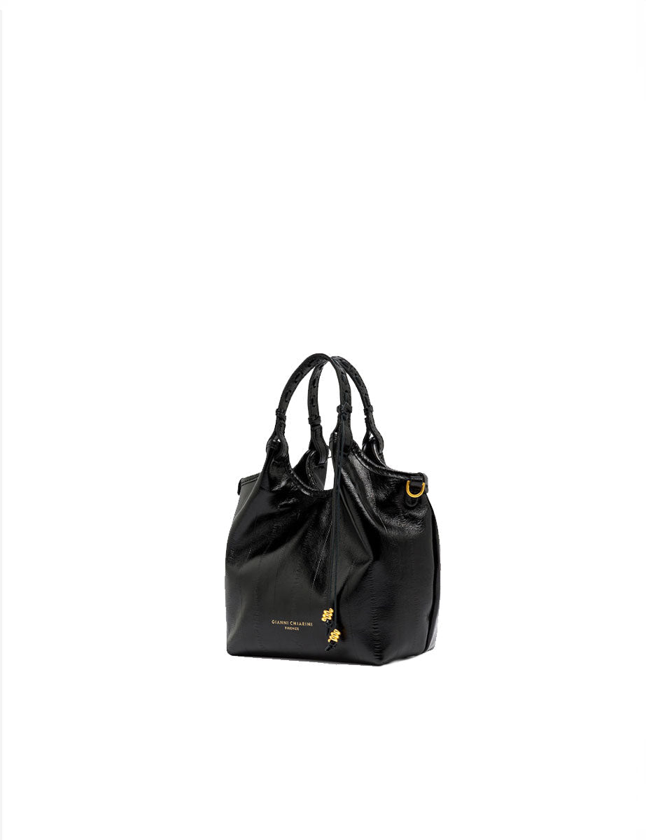 borsa pelle dua nero - gianni chiarini - clutch