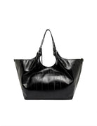 borsa pelle dua nero - gianni chiarini - shopper