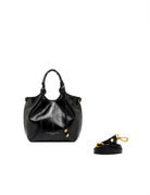 borsa pelle dua nero - gianni chiarini - clutch