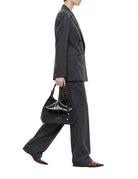 borsa pelle dua nero - gianni chiarini - shopper