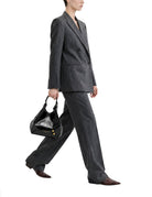 borsa pelle dua nero - gianni chiarini - clutch