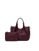 borsa pelle dua wine berry - gianni chiarini - shopper