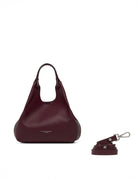 borsa pelle dua wine berry - gianni chiarini - shopper