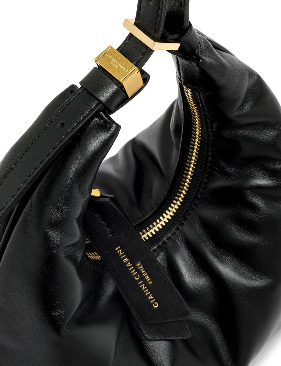 borsa pelle ella nero - gianni chiarini - clutch