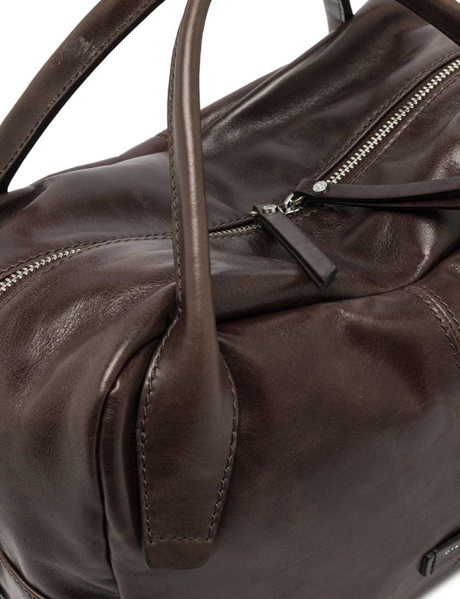 borsa pelle emily espresso - Frida SRL