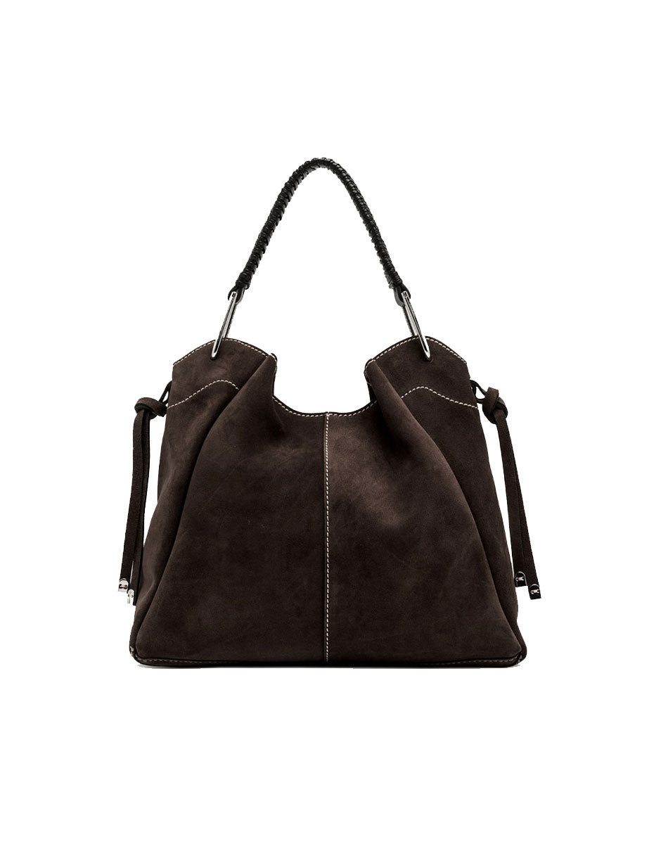 borsa pelle era marrone scuro - gianni chiarini - shopper