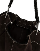 borsa pelle era marrone scuro - gianni chiarini - shopper