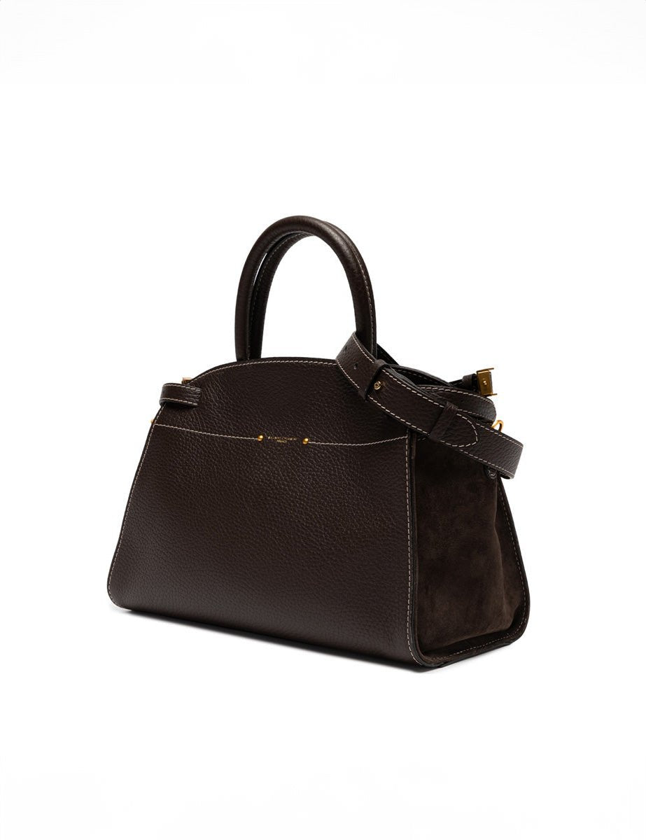 borsa pelle farah espresso - gianni chiarini - shopper
