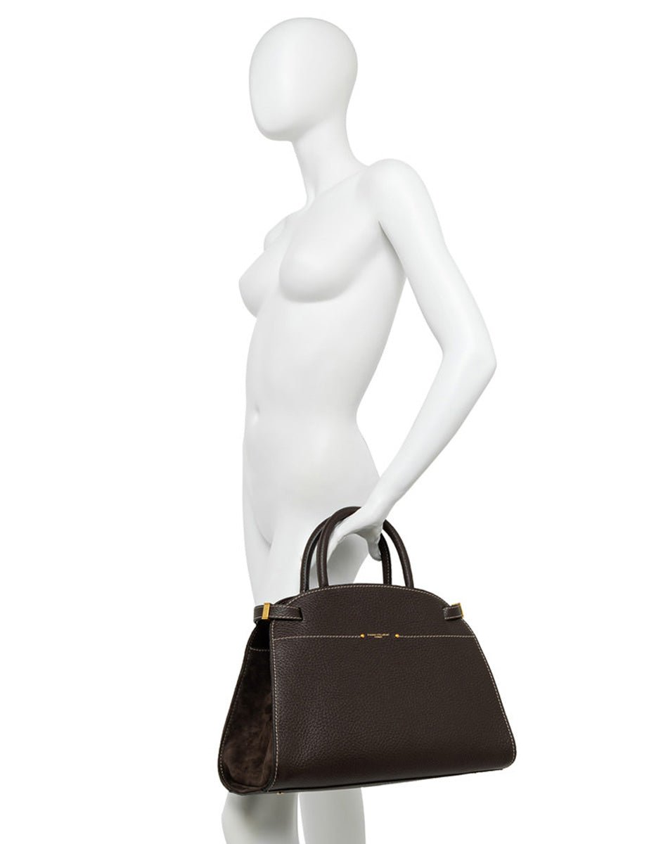 borsa pelle farah espresso - gianni chiarini - shopper