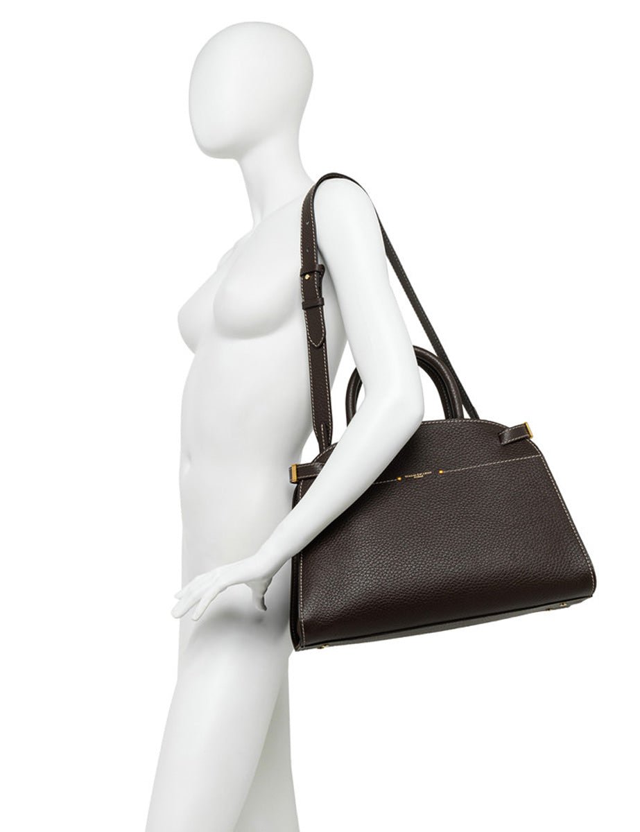 borsa pelle farah espresso - gianni chiarini - shopper