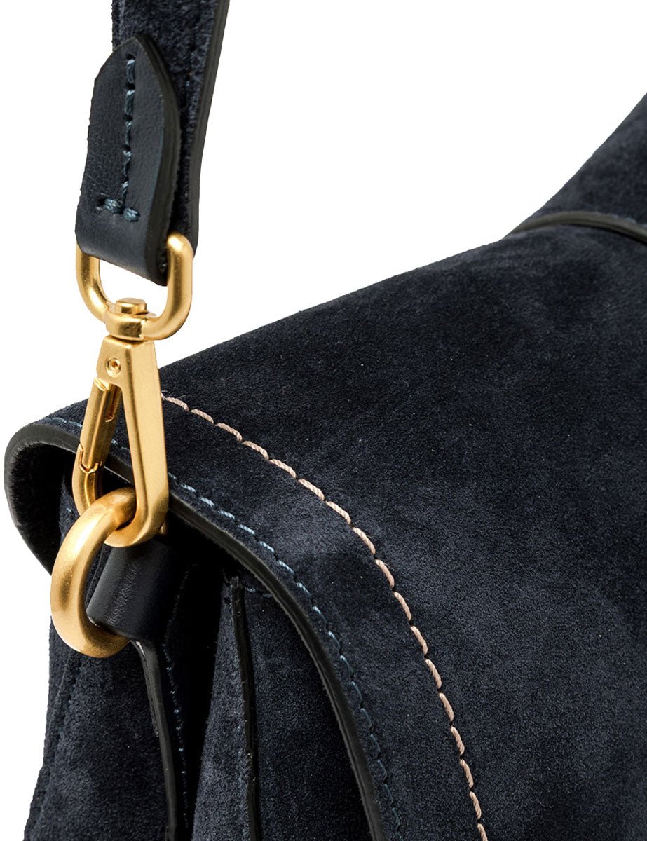 borsa pelle helena round blu - gianni chiarini - clutch