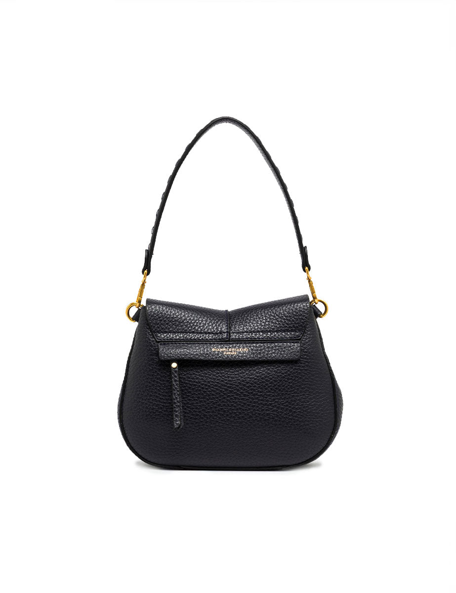 borsa pelle helena round blu - gianni chiarini - clutch