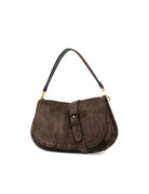 borsa pelle helena round marrone scuro - gianni chiarini - clutch