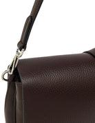 borsa pelle helena round marrone scuro - gianni chiarini - clutch