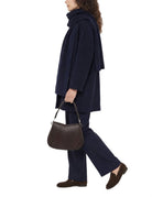 borsa pelle helena round marrone scuro - gianni chiarini - clutch