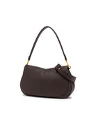 borsa pelle helena round marrone scuro - gianni chiarini - clutch