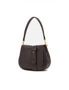 borsa pelle helena round marrone scuro - gianni chiarini - clutch