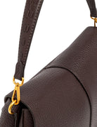 borsa pelle helena round marrone scuro - gianni chiarini - clutch