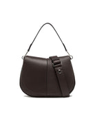 borsa pelle helena round marrone scuro - gianni chiarini - clutch