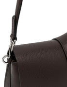borsa pelle helena round marrone scuro - gianni chiarini - clutch
