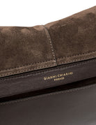 borsa pelle helena round marrone scuro - gianni chiarini - clutch