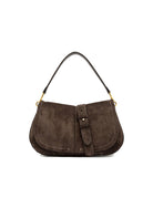 borsa pelle helena round marrone scuro - gianni chiarini - clutch