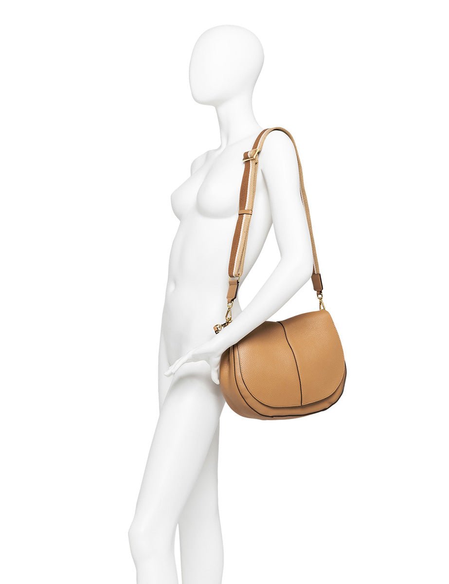 borsa pelle helena round navy - Frida SRL