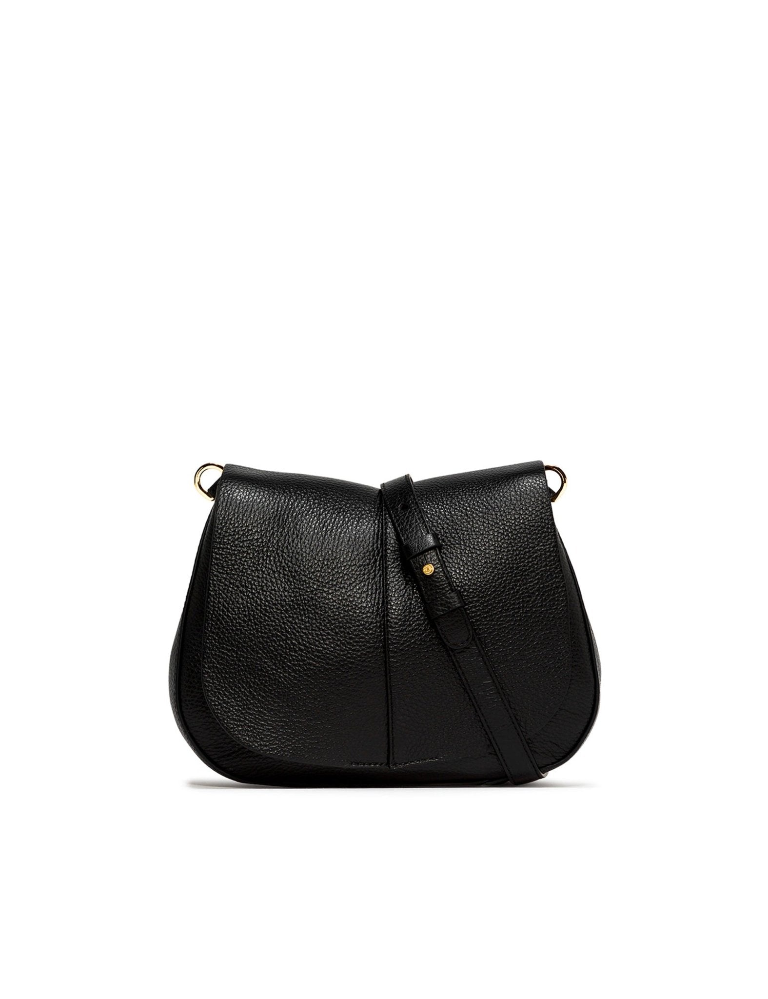 borsa pelle helena round nero - gianni chiarini - clutch