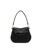 borsa pelle helena round nero - gianni chiarini - clutch