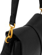 borsa pelle helena round nero - gianni chiarini - clutch