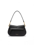 borsa pelle helena round nero - gianni chiarini - clutch