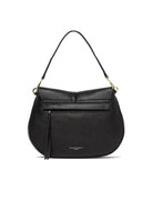 borsa pelle helena round nero - gianni chiarini - clutch