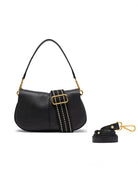 borsa pelle helena round nero - gianni chiarini - clutch