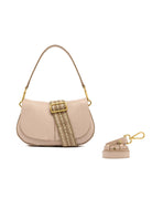 borsa pelle helena round pink salt - gianni chiarini - clutch