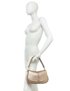 borsa pelle helena round pink salt - gianni chiarini - clutch