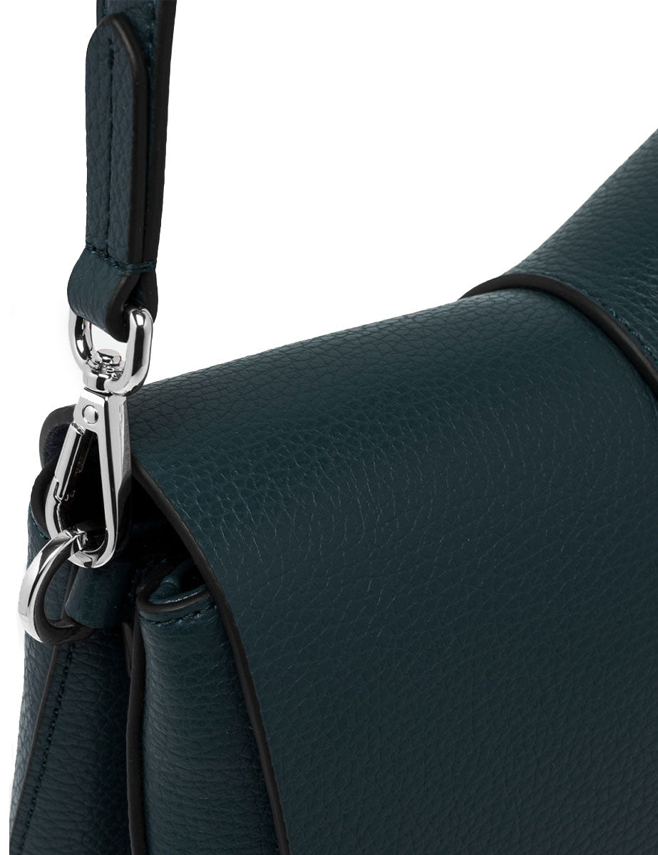 borsa pelle helena round verde - gianni chiarini - clutch