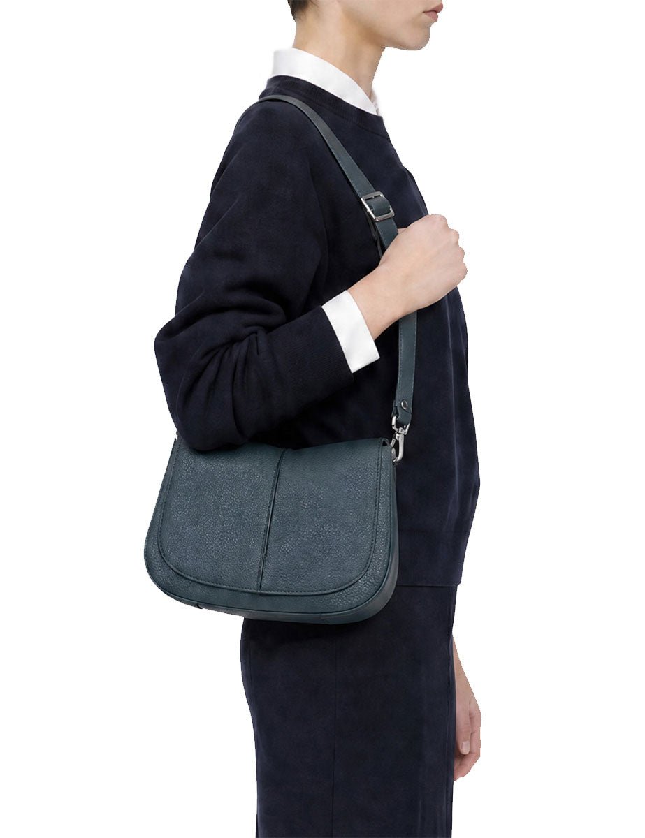 borsa pelle helena round verde - gianni chiarini - clutch