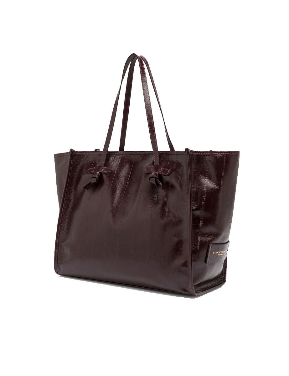 borsa pelle marcella bordeaux - gianni chiarini - shopper