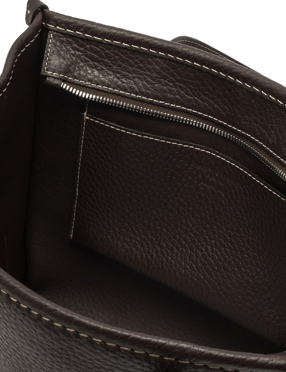 borsa pelle marcella espresso - gianni chiarini - shopper