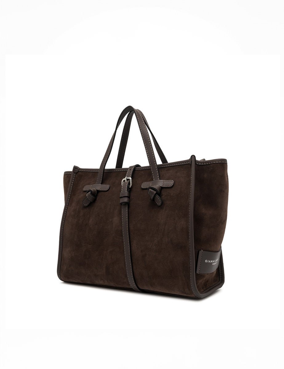 borsa pelle marcella espresso - gianni chiarini - shopper