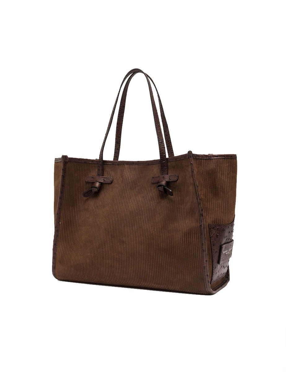 borsa pelle marcella marrone - gianni chiarini - shopper