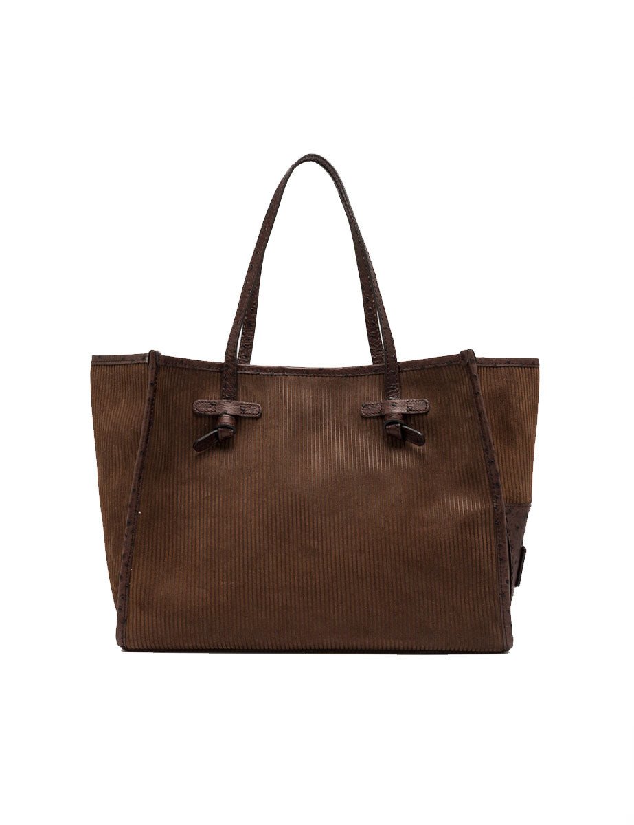 borsa pelle marcella marrone - gianni chiarini - shopper