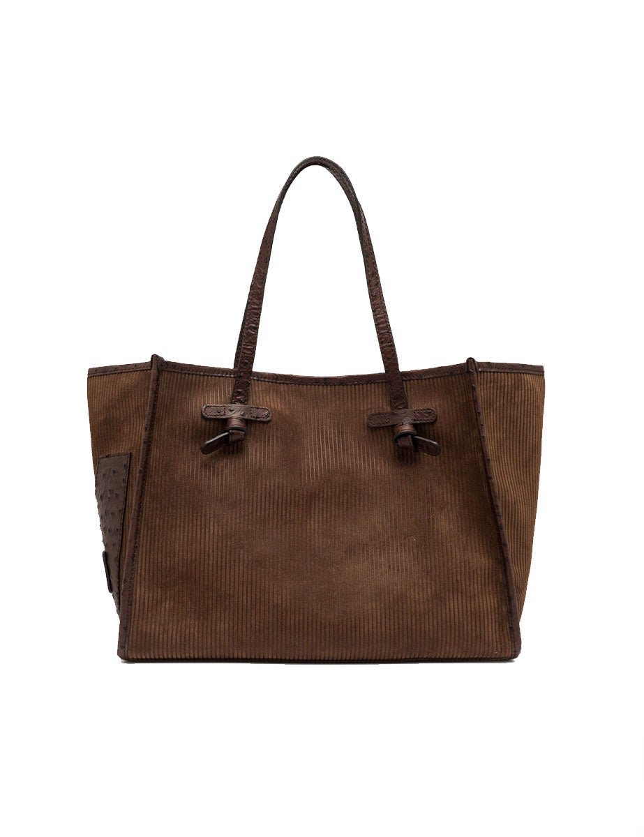 borsa pelle marcella marrone - gianni chiarini - shopper