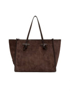 borsa pelle marcella marrone scuro - gianni chiarini - shopper