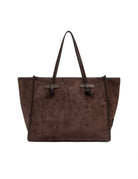 borsa pelle marcella marrone scuro - gianni chiarini - shopper