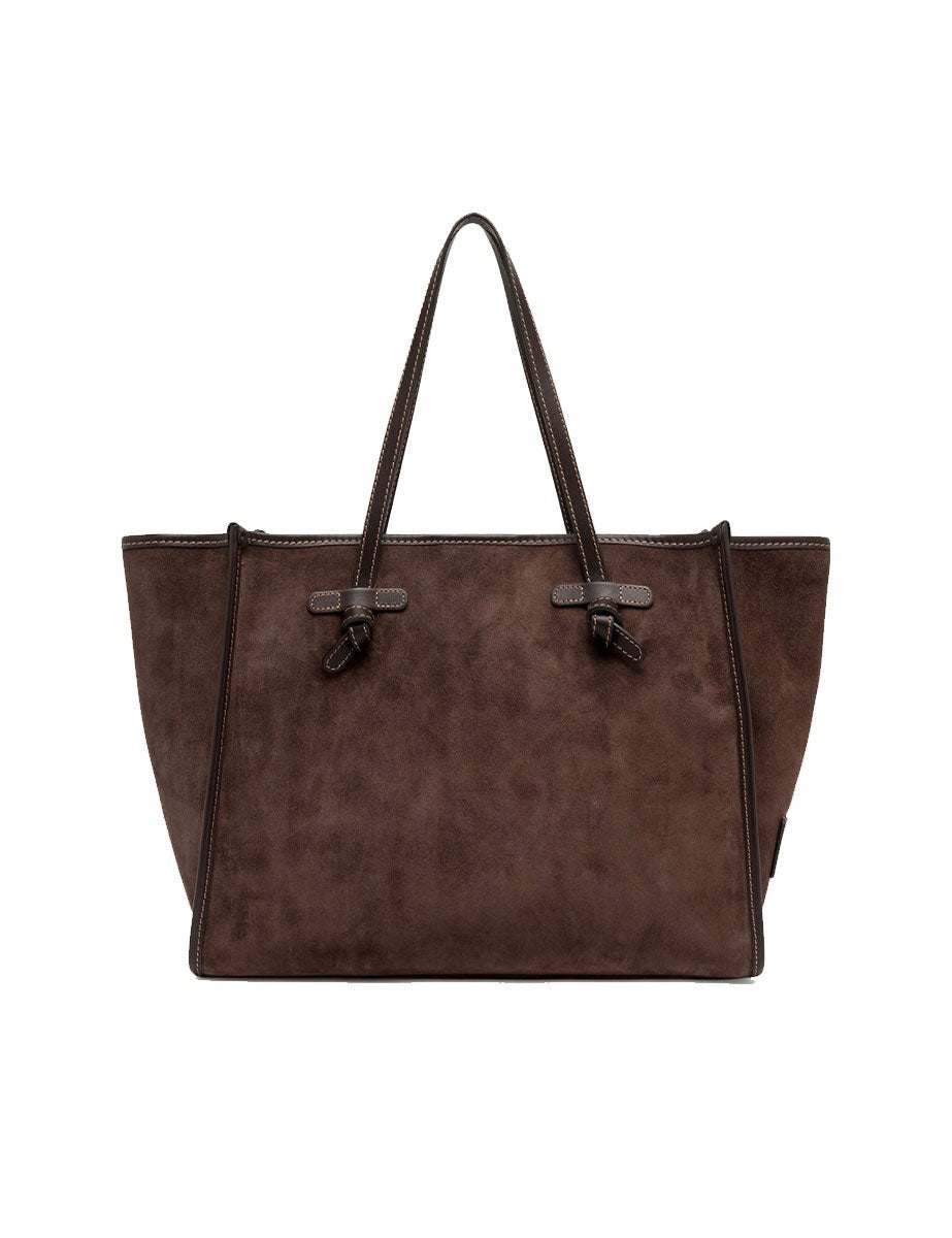 borsa pelle marcella marrone scuro - gianni chiarini - shopper
