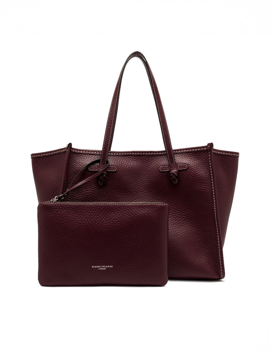 borsa pelle marcella wine berry - Frida SRL